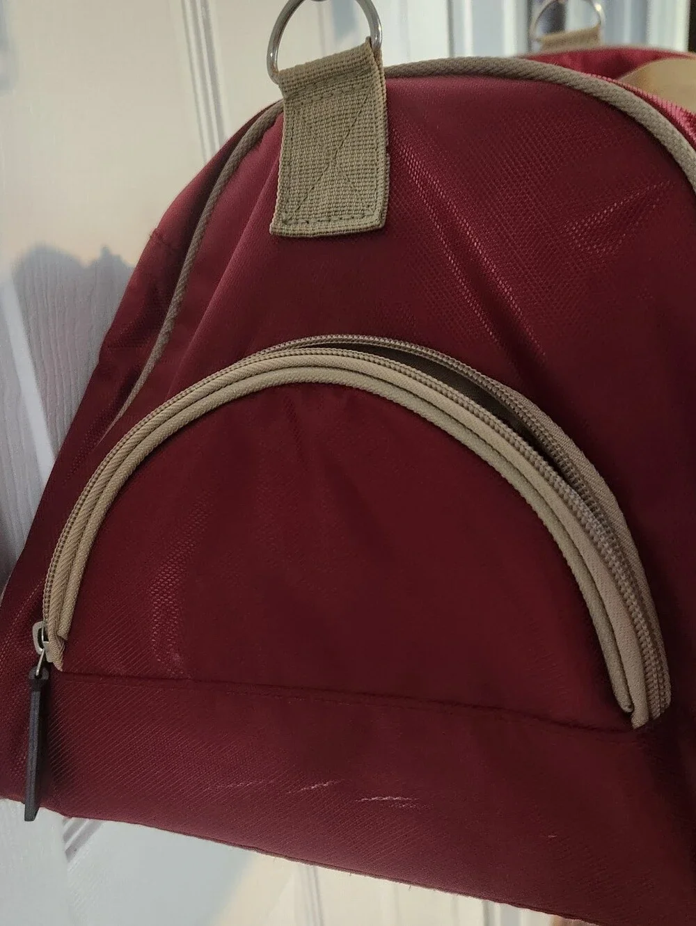 FLORIDA STATE SEMINOLES FSU Burgundy Duffel with Cream Trim